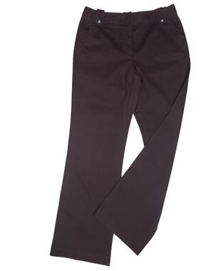 Talbots Stretch Women's  Dark Brown Khaki Pants  Size 12